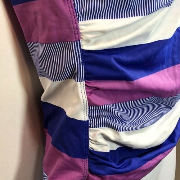 Tommy Bahama Blue Pink Stripe Halter Tankini S Rare - Picture 10 of 12